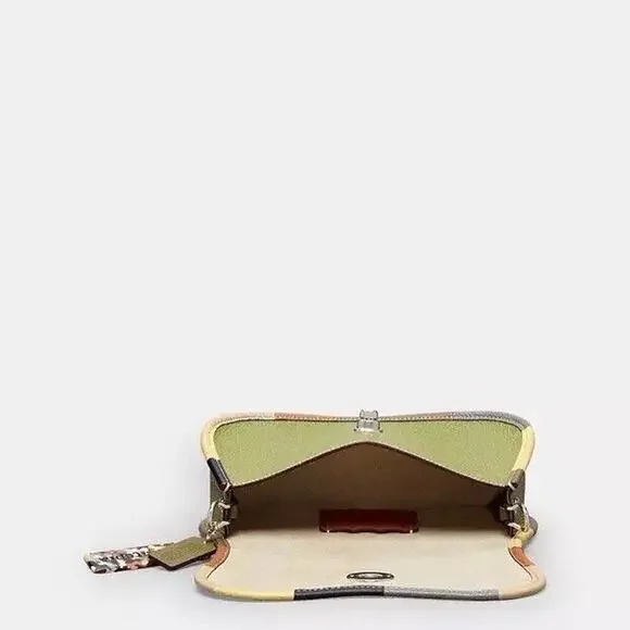 NWT Coach Wavy Dinky Bag Coachtopia Olive Green Leather Crossbody CK540